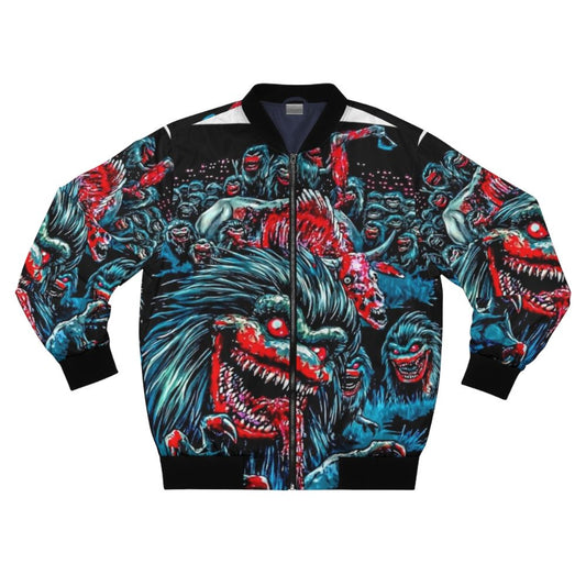 Critters horror art illustration design bomber jacket