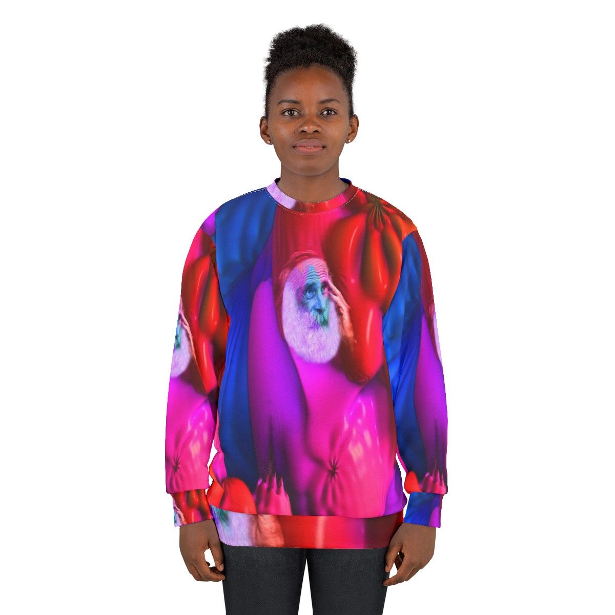 Merlin inspired fantasy sweatshirt with abstract patterns - women