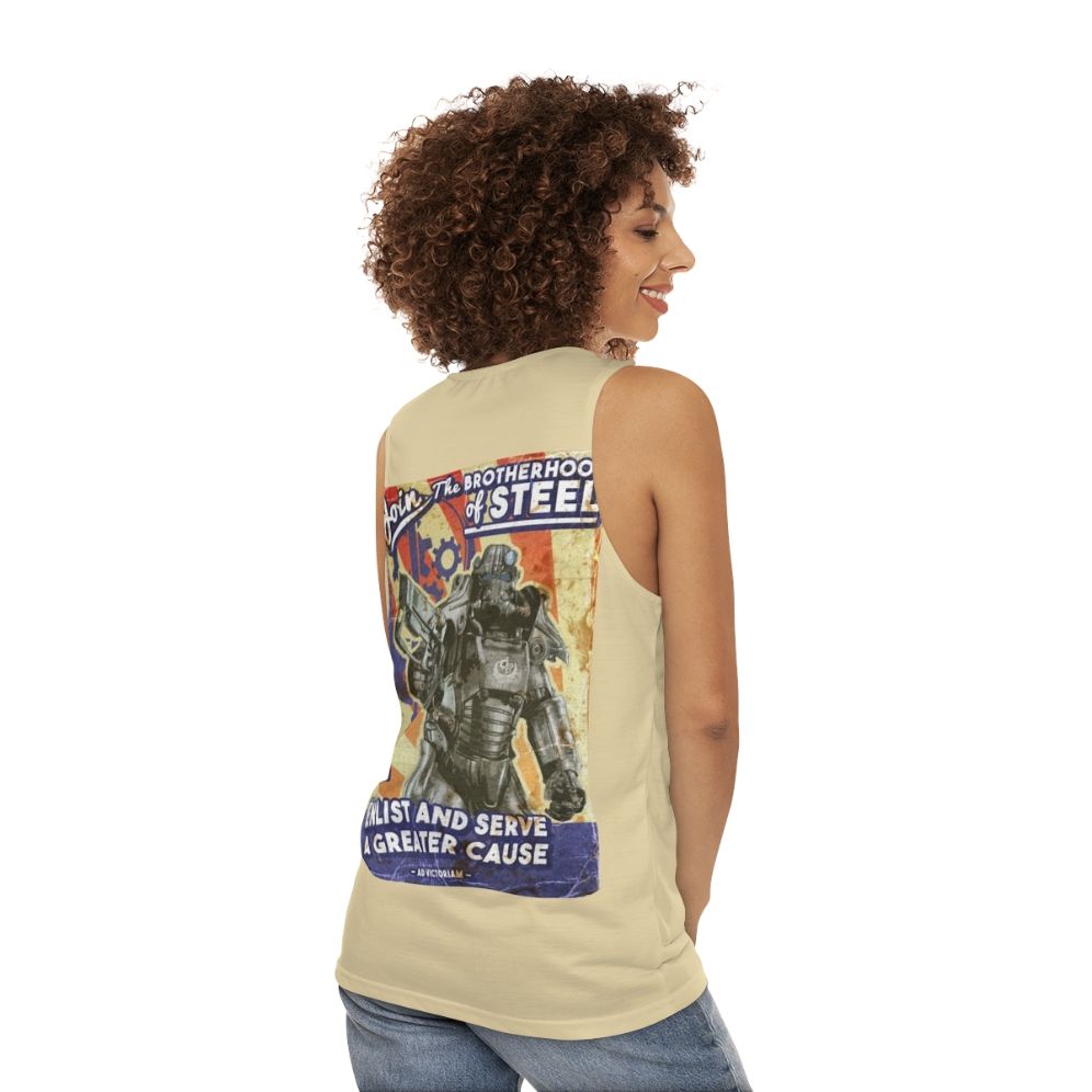 Brotherhood of Steel Unisex Tank Top - women back