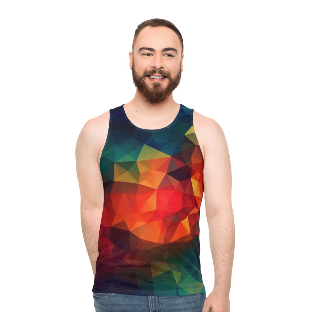 Geometric Prism Unisex Tank Top - men