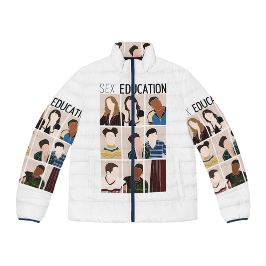 Sex Education Cast Puffer Jacket featuring Emma Mackey as Maeve Wiley