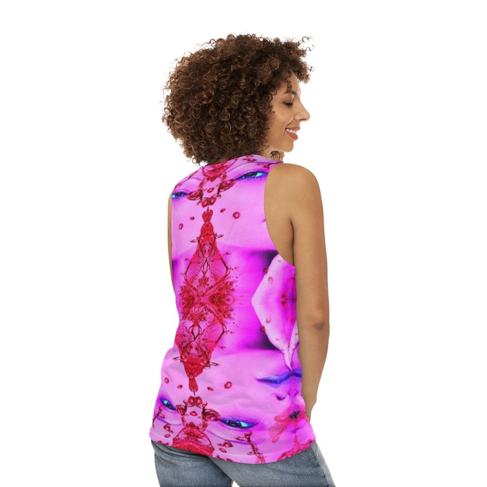 Passion Unisex Graphic Tee with Artistic, Bohemian Retro Design - women back