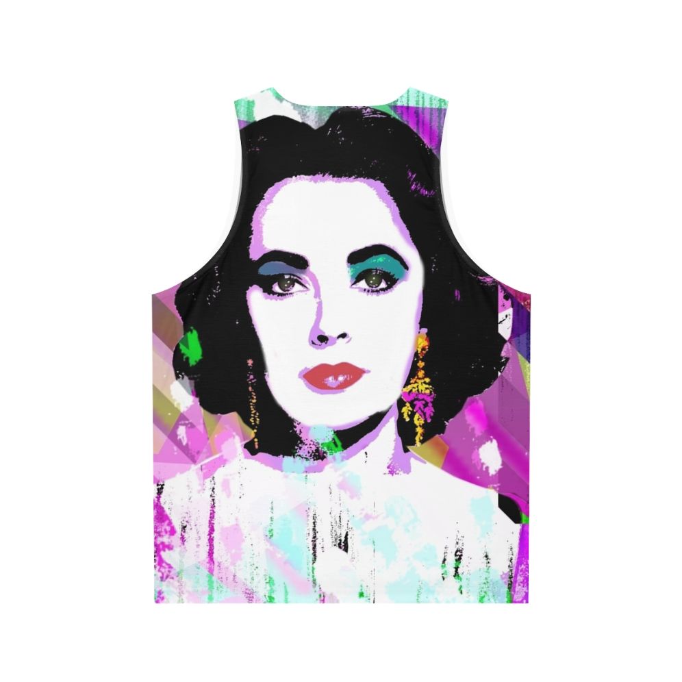 Unisex Elizabeth Taylor LGBTQ+ Pride Tank Top - Back