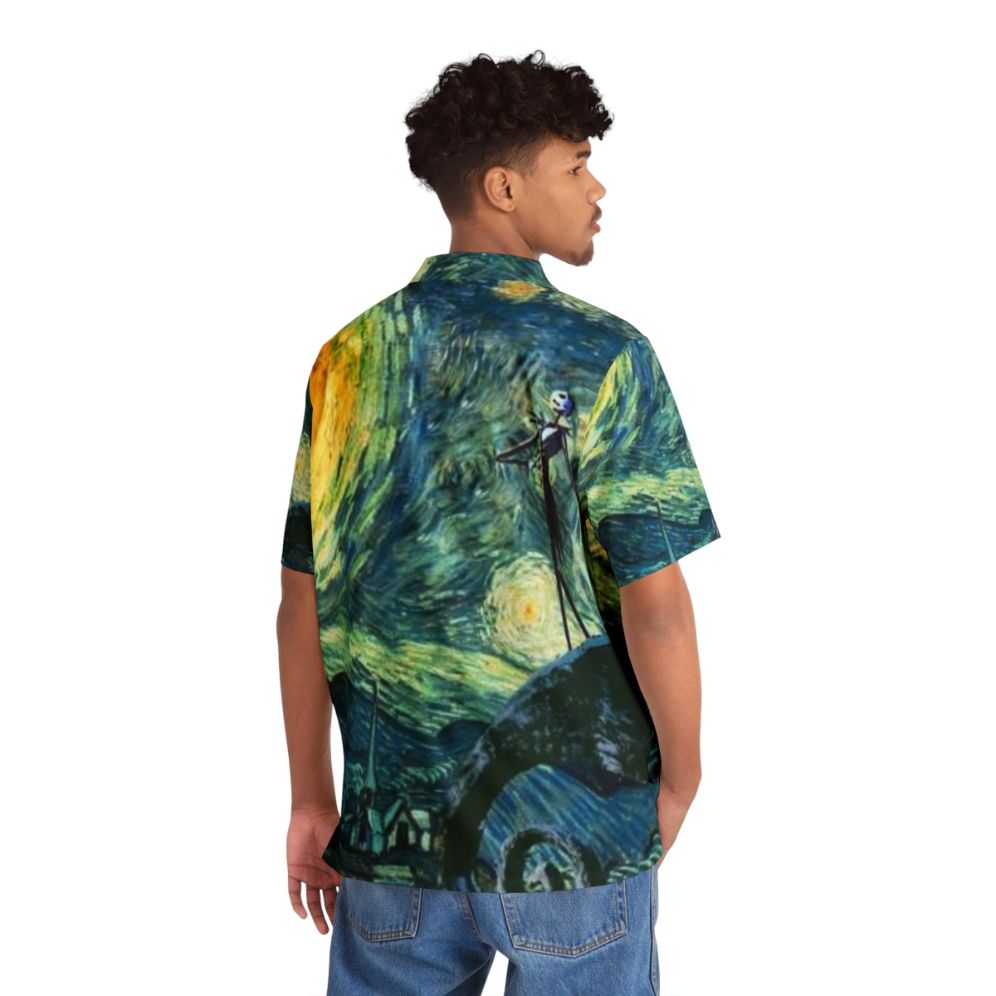 Starry Night Nightmare Before Christmas Hawaiian Shirt - People Back