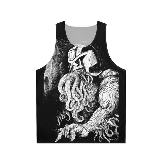 Judge Cthulhu Unisex Ink Graphic Tank Top