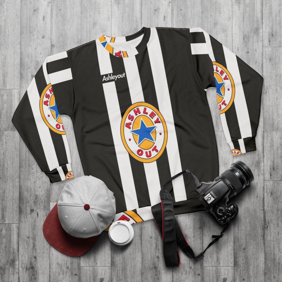 Newcastle United protest sweatshirt - flat lay