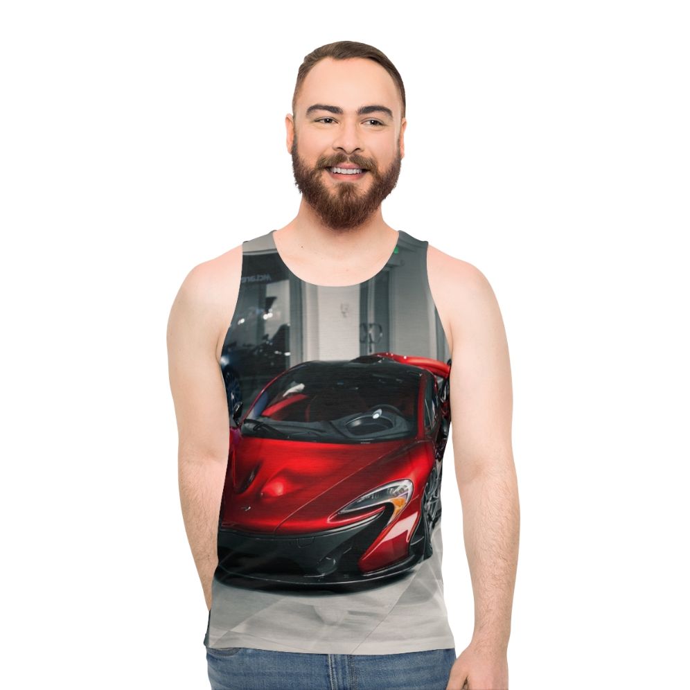 Red Mclaren P1 Unisex Tank Top - men