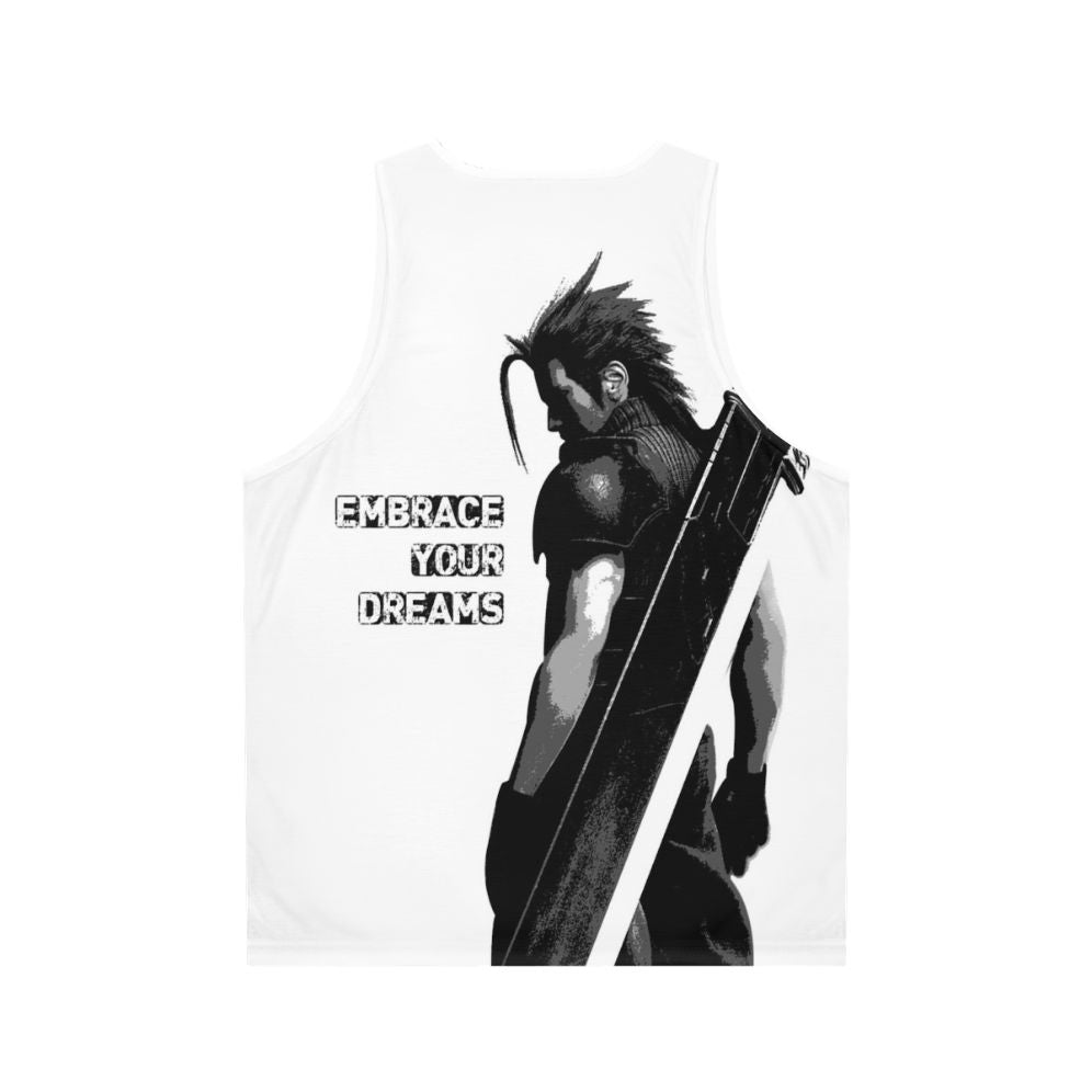 Fantasy inspired unisex tank top with video game characters - Back