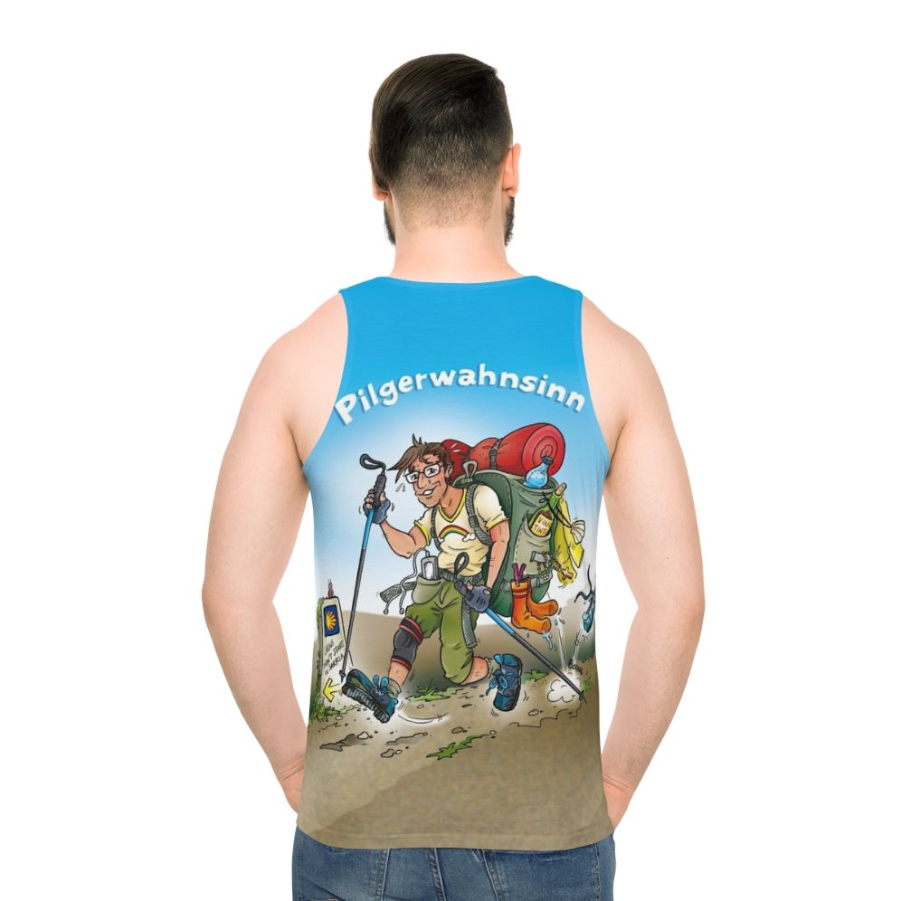 Pilgrimage inspired unisex tank top - men back