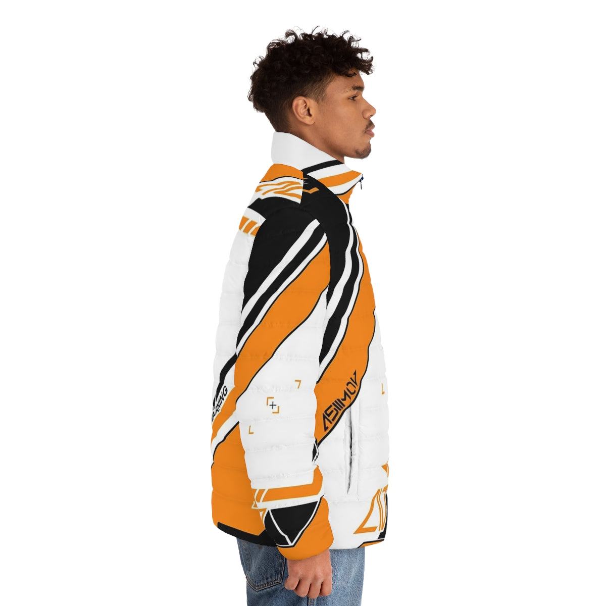 Counter Strike Global Offensive Asiimov Skin Puffer Jacket - men side right