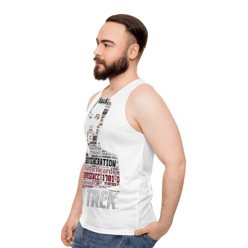 William Riker Star Trek TNG Unisex Tank Top - men side