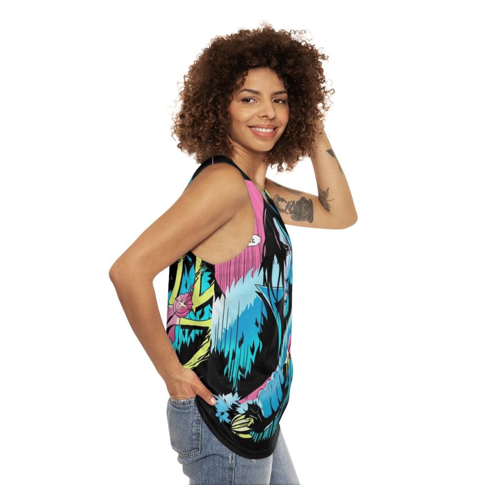 Trevor the Hunter Unisex Tank Top - women side