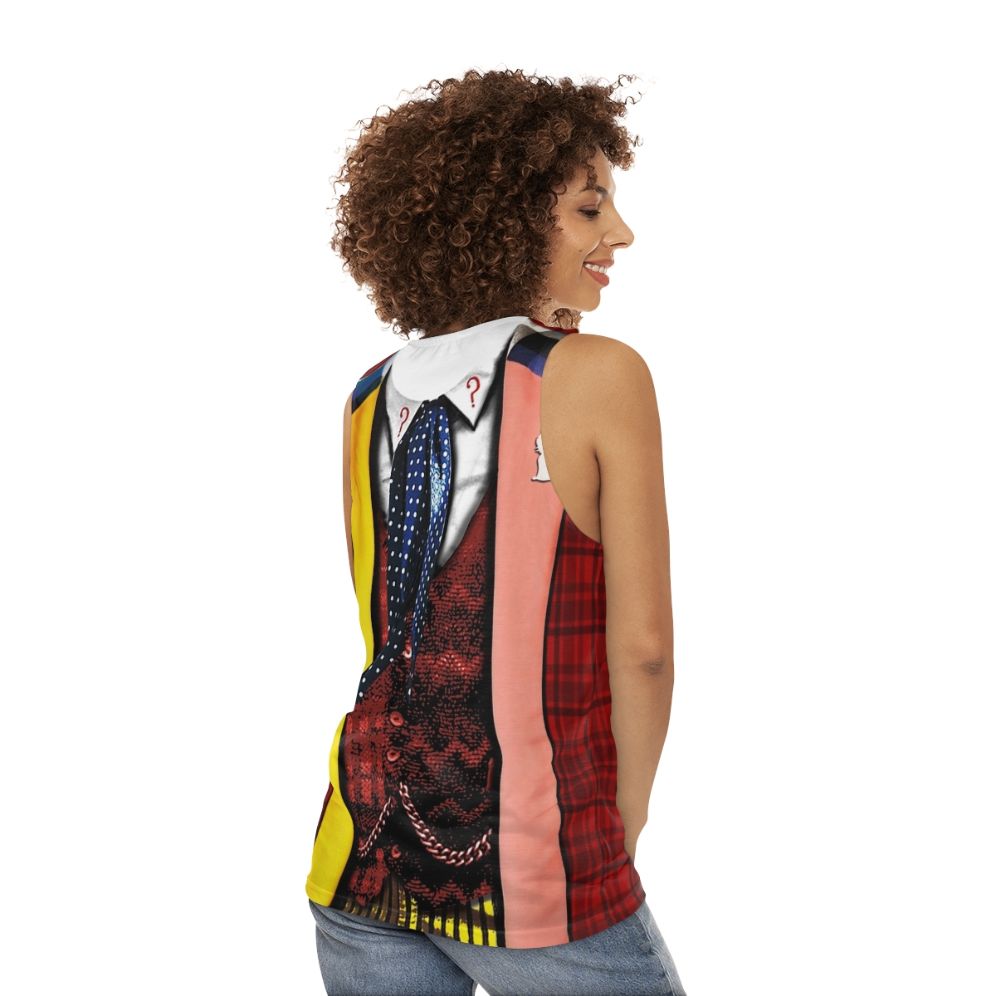 6th Doctor Cosplay Unisex Tank Top - women back