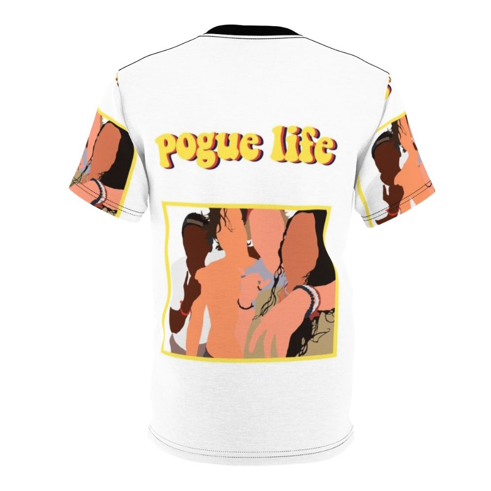 Outer Banks inspired Pogues Life AOP t-shirt with characters from the show - Back