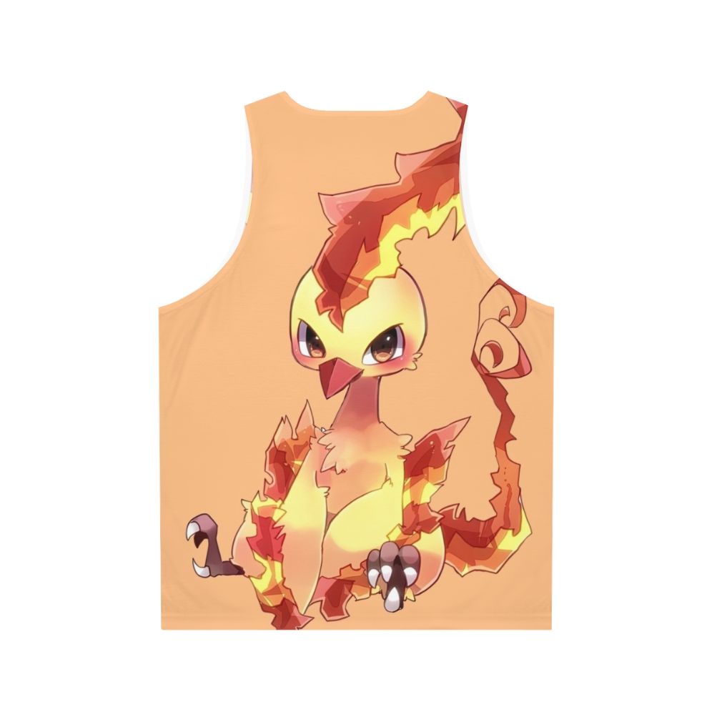 Unisex tank top featuring a cute phoenix, a legendary mythical creature - Back