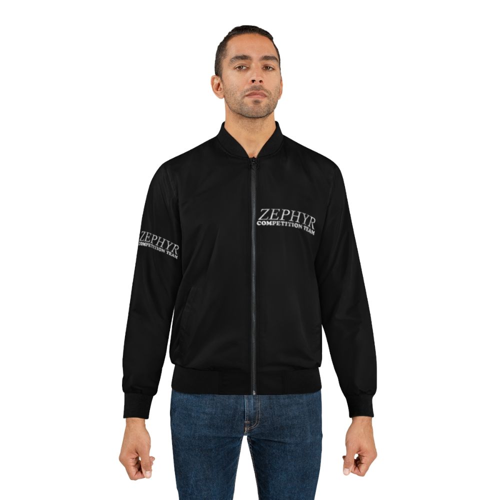 Zephyr Competition Team Bomber Jacket with a sporty and humorous design - Lifestyle