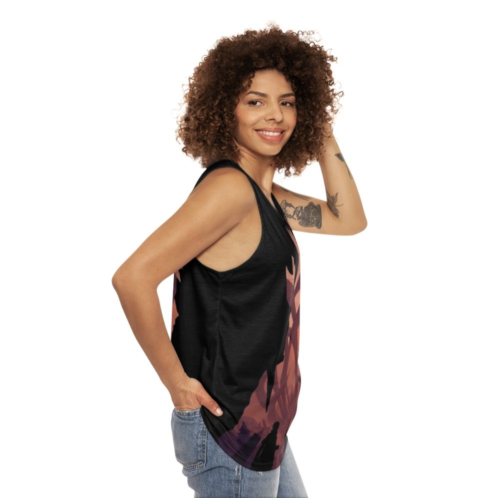 Unisex Anime Manga Hero Tank Top - women side