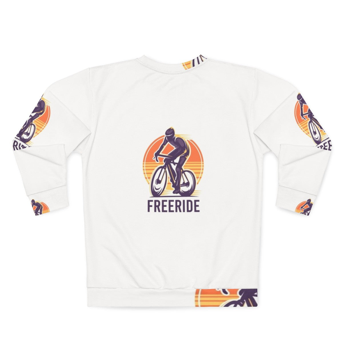 Freeride bicycle sweatshirt for cycling hobbies - Back