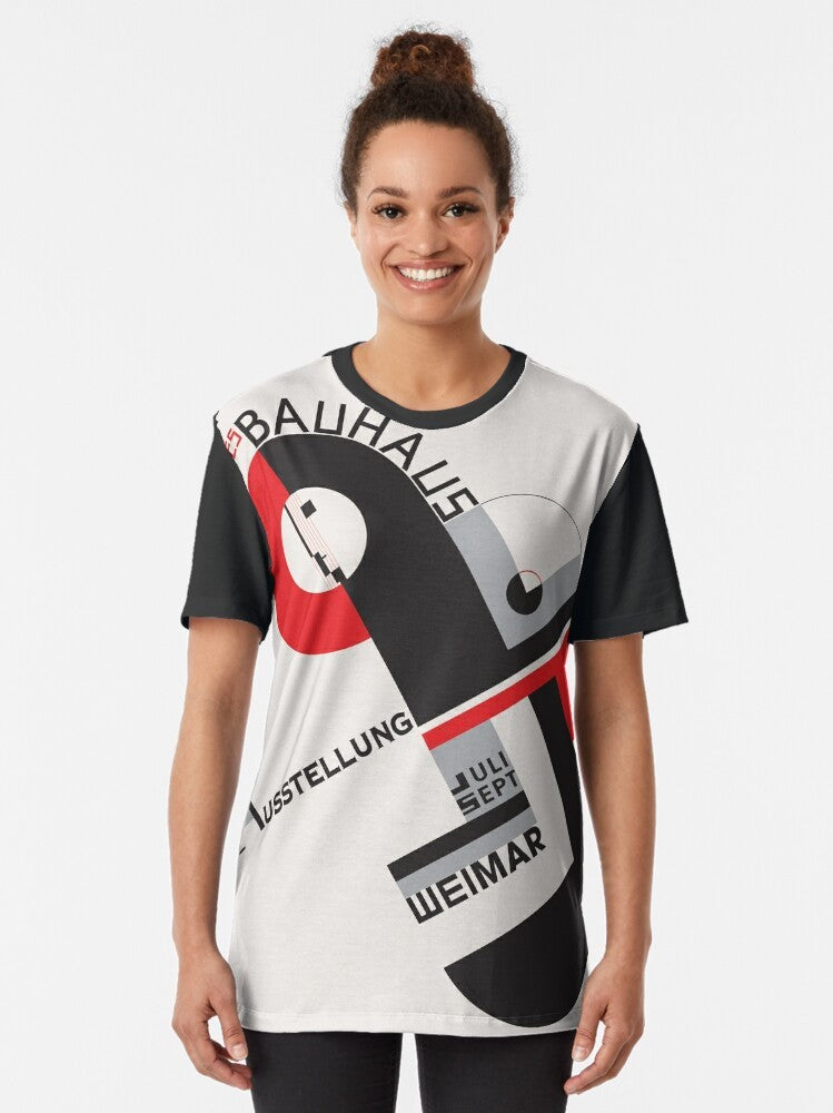 Bauhaus Graphic T-Shirt featuring the iconic Bauhaus design style - Women