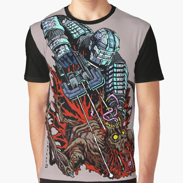 Dead Space Necromorph Survival Horror Video Game Graphic T-Shirt