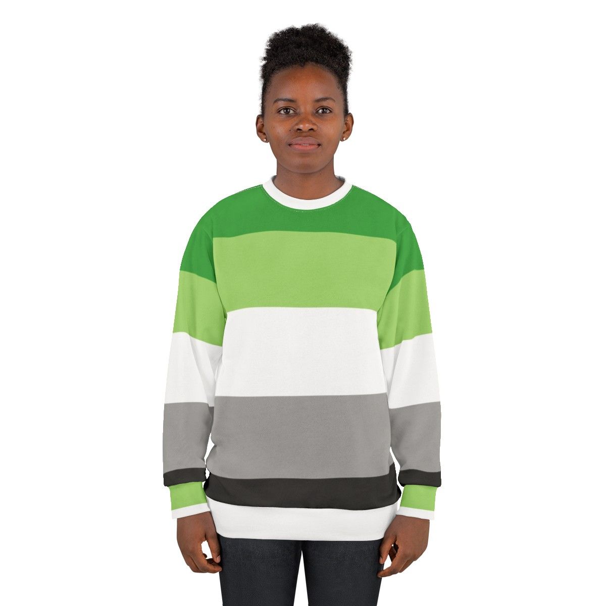 Aromantic Pride Flag Sweatshirt - women