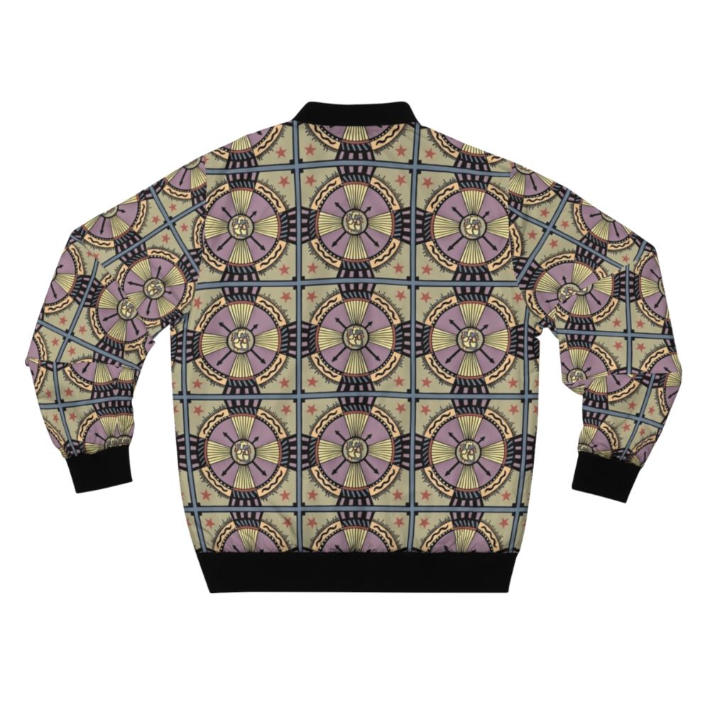 Heartifact Bomber Jacket featuring a visionary heart design - Back