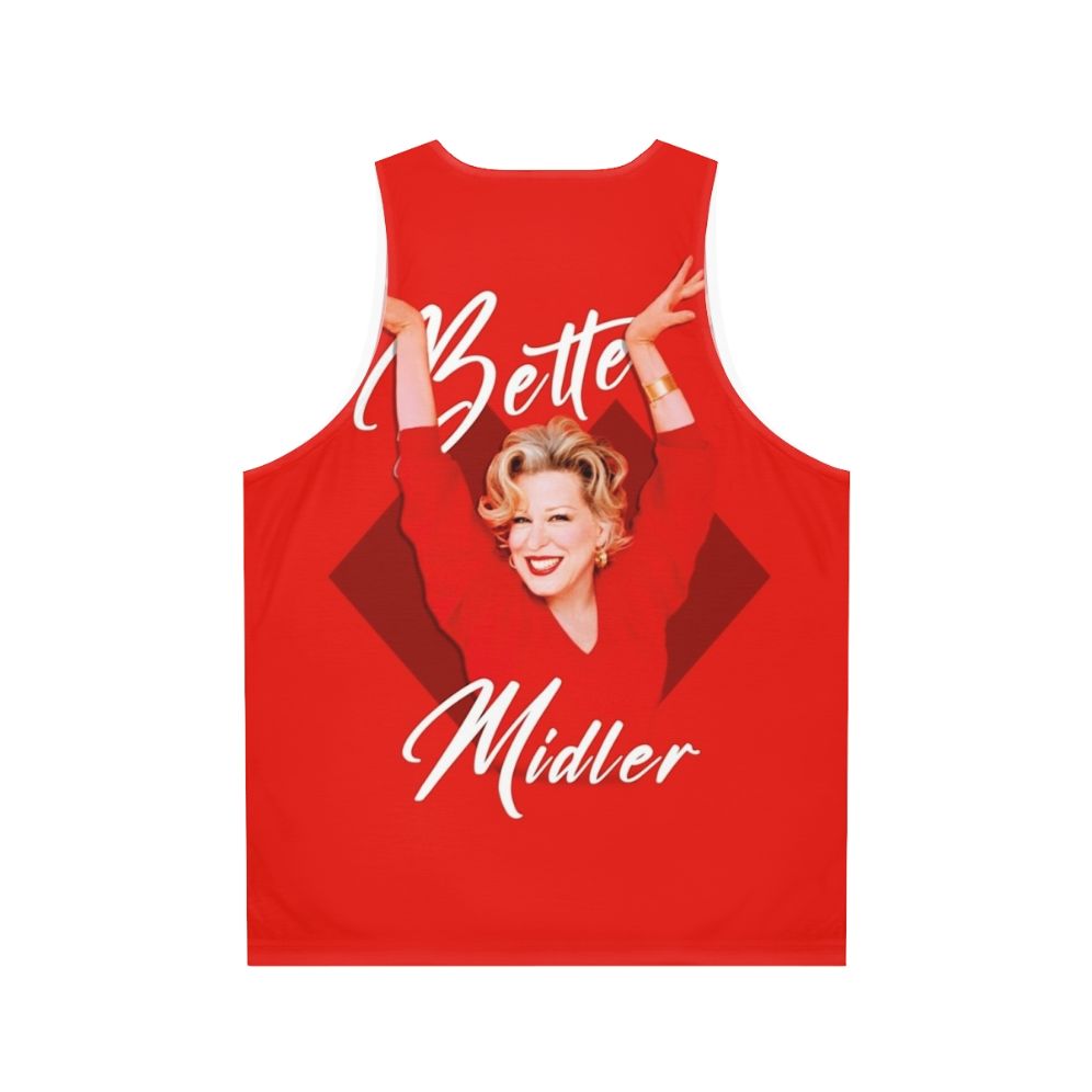 Bette Midler Divine Miss M Unisex Tank Top - Back