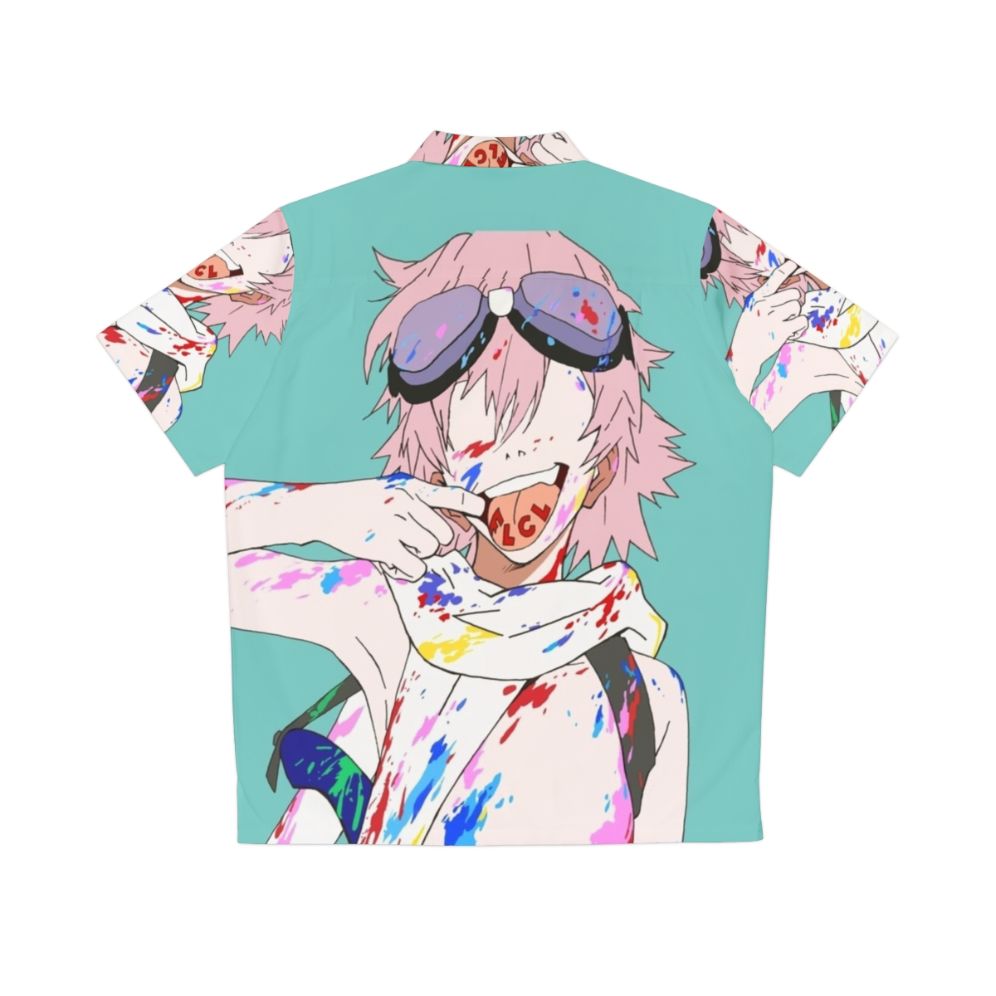 FLCL Haruko Haruhara Hawaiian Shirt - Back