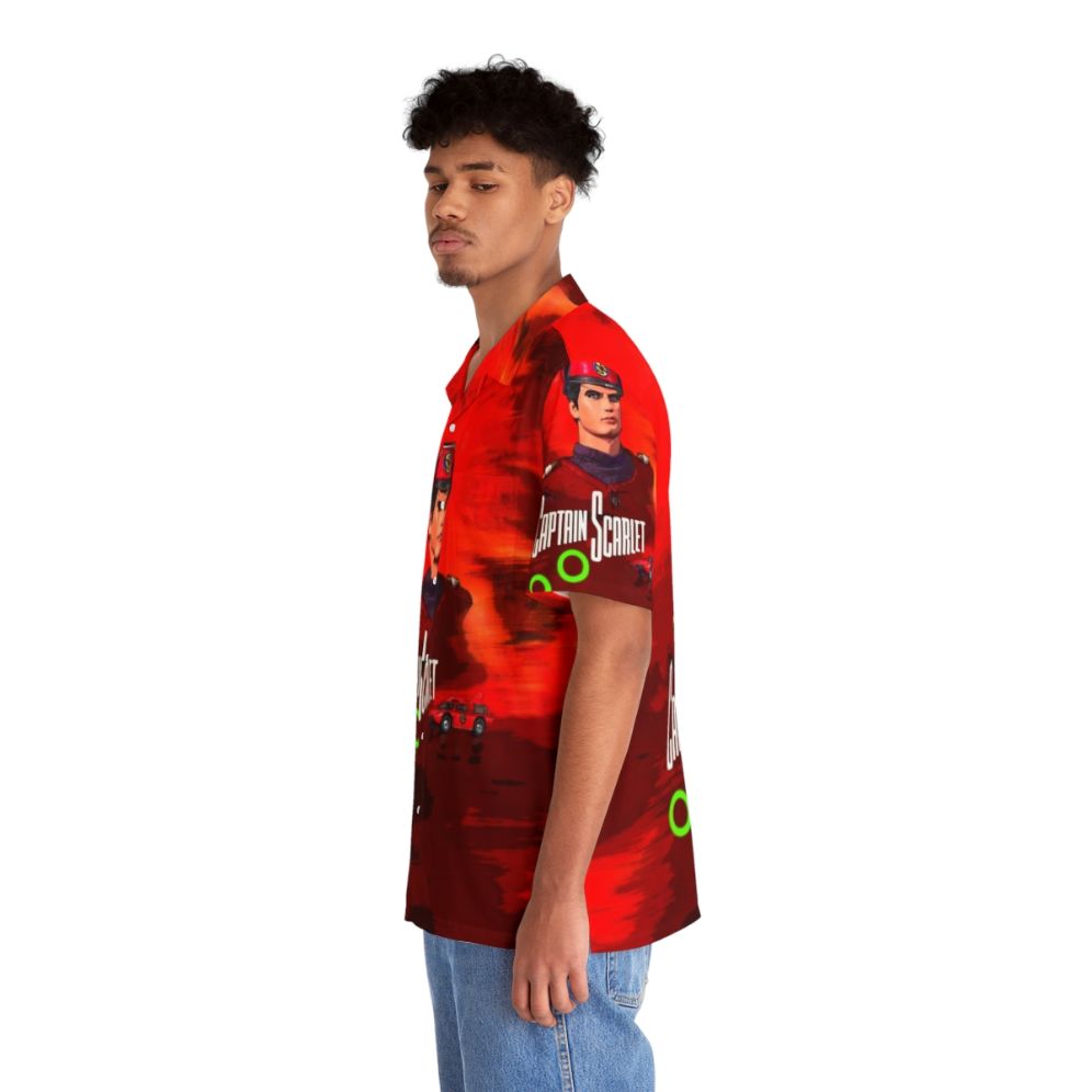 Retro Captain Scarlet Hawaiian Shirt - People Left