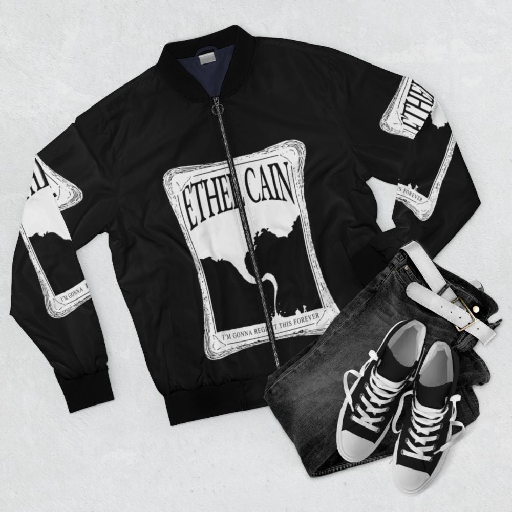 Ethel Cain Tornado Bomber Jacket - Flat lay