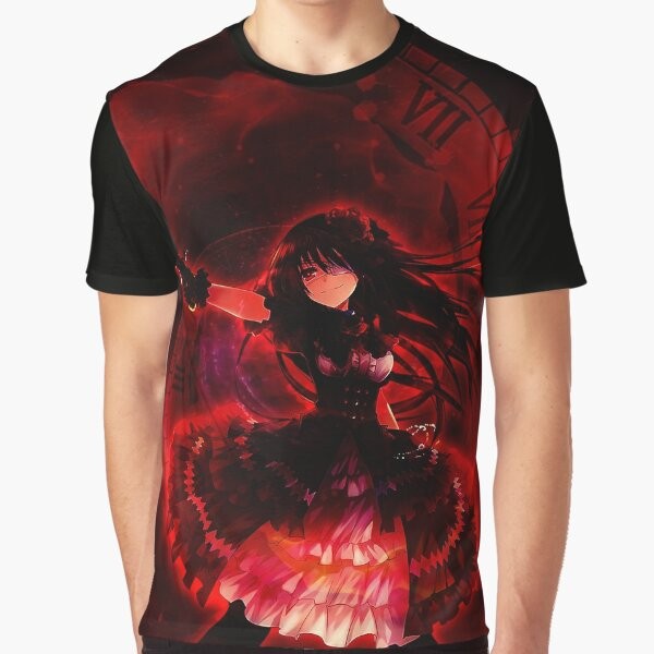 Kurumi Tokisaki from the anime Date A Live graphic design on a t-shirt