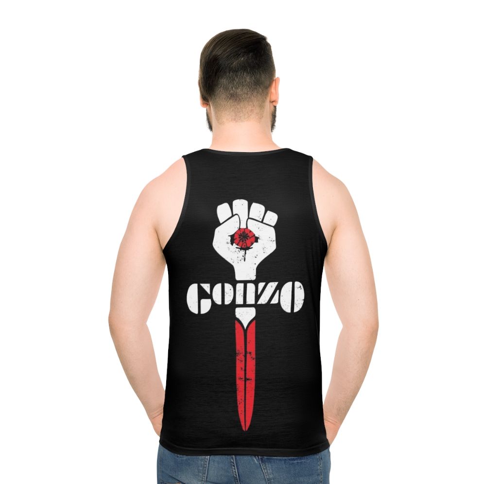 Gonzo Symbol Hunter S Thompson Unisex Tank Top - men back