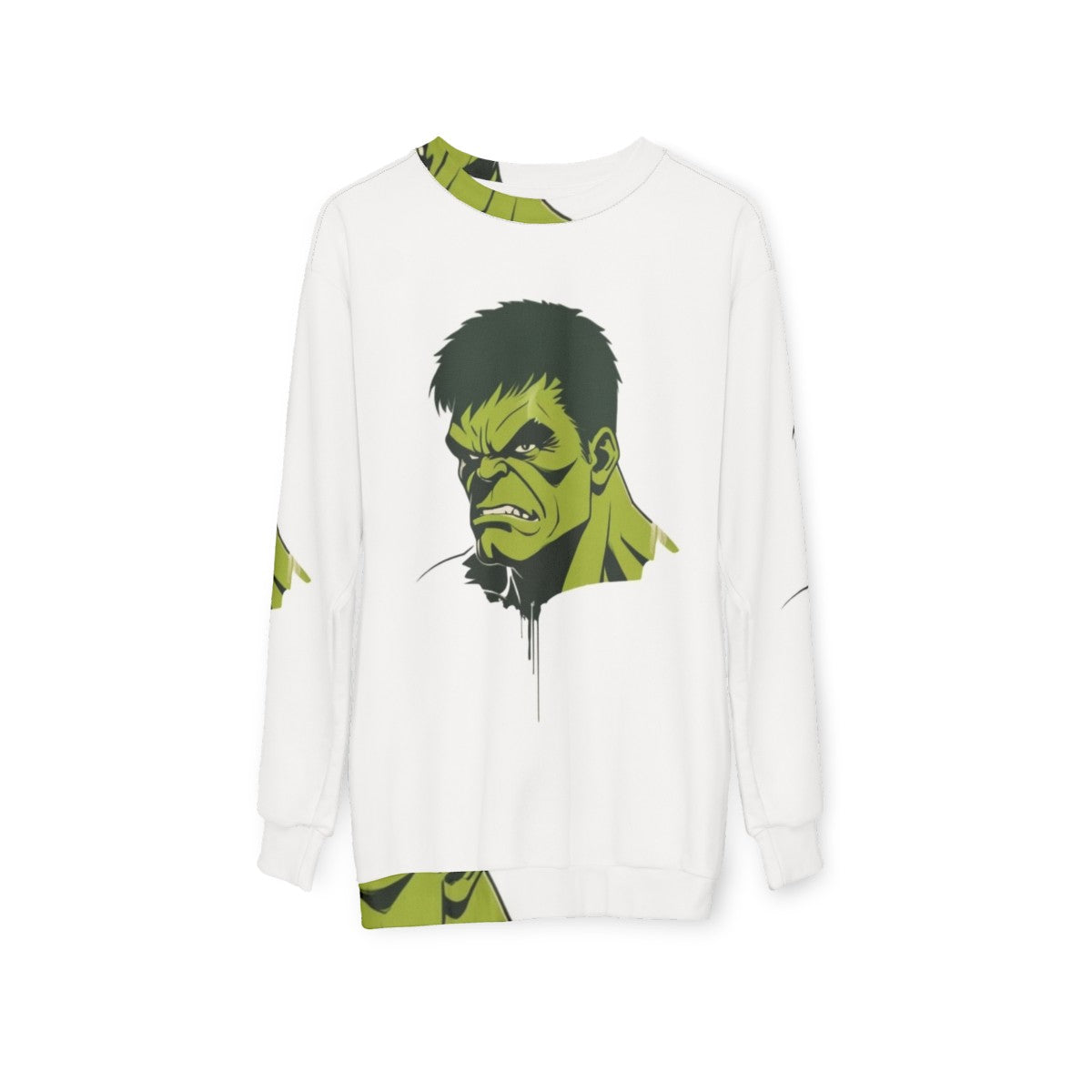 Marvel Avengers superhero sweatshirt with Hulk comics hero design - hanging