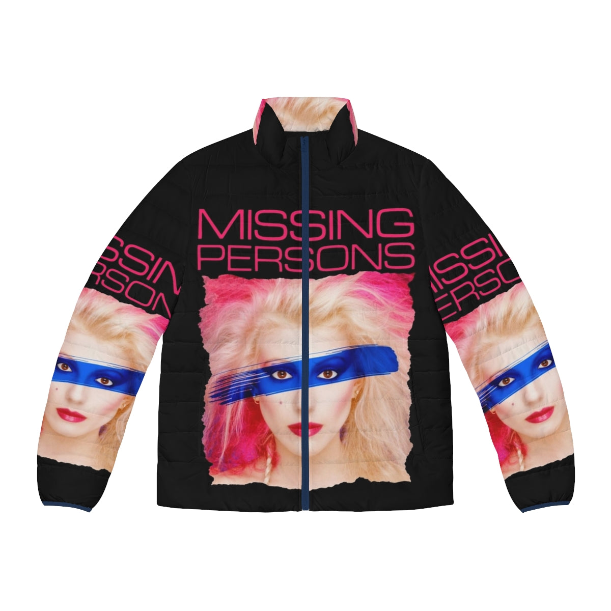 Missing Persons Band 80s New Wave Puffer Jacket