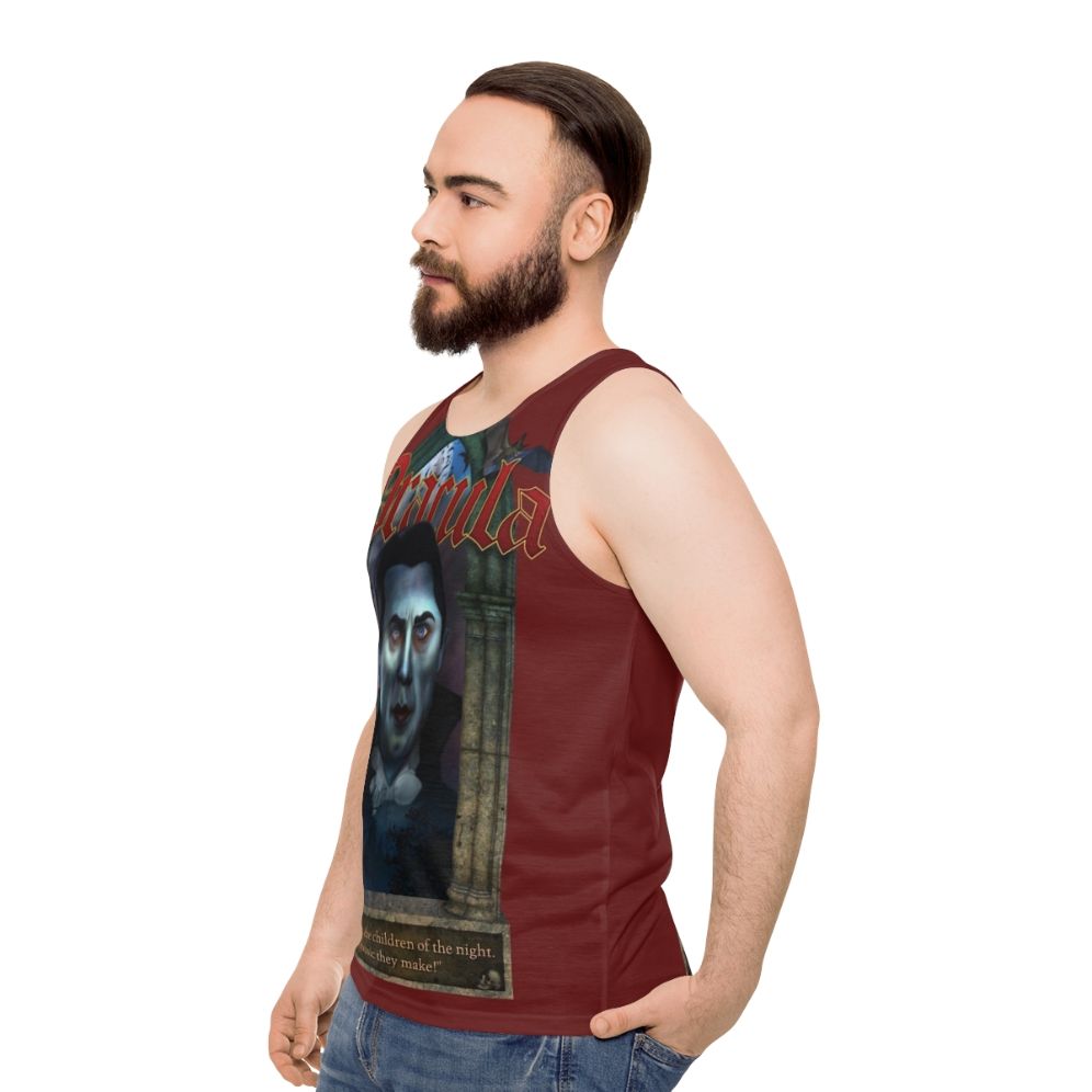 Dracula Unisex Tank Top - men side