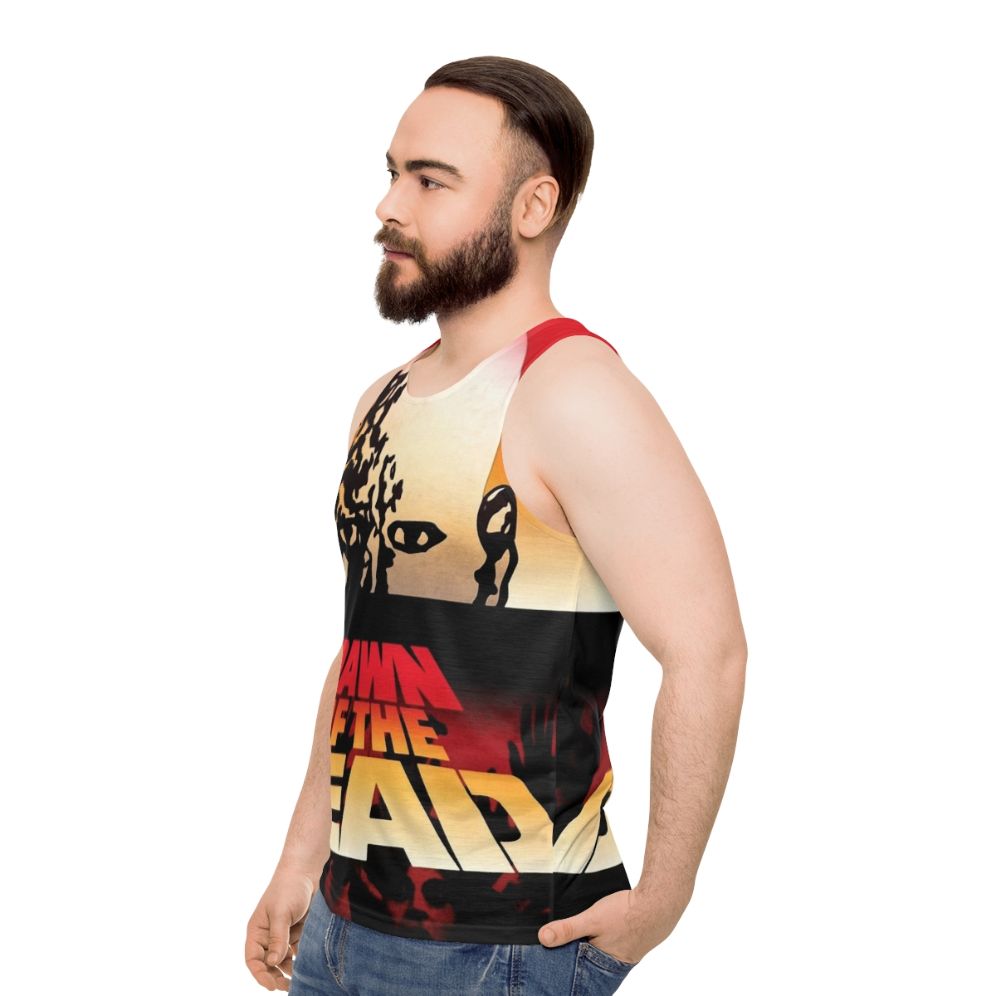 Dawn of the Dead Unisex Zombie Tank Top - men side