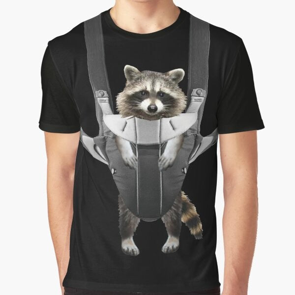 Raccoon Whisperer Graphic T-Shirt with a cute raccoon design