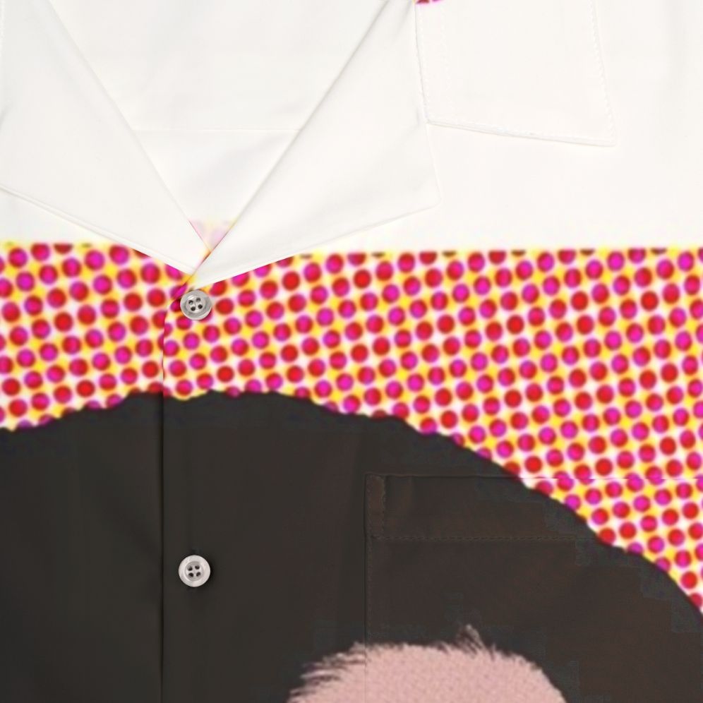 Pop Art Hawaiian Shirt Featuring Marina and the Diamonds Artwork - Detail