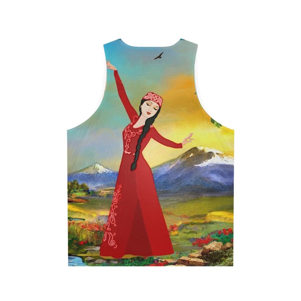 Unisex Armenian Dancer Tank Top - Back