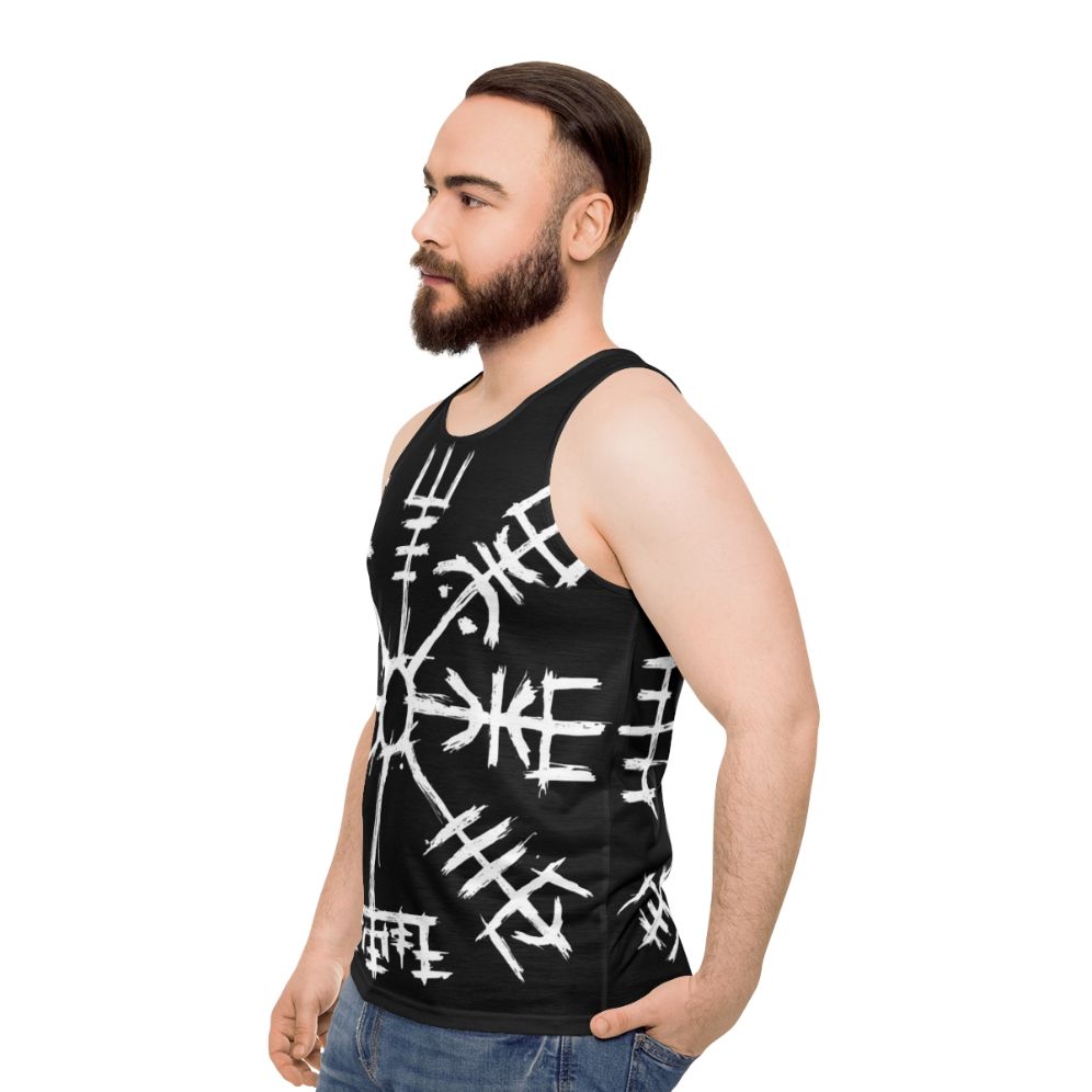 Viking Compass Vegvisir Unisex Tank Top - men side