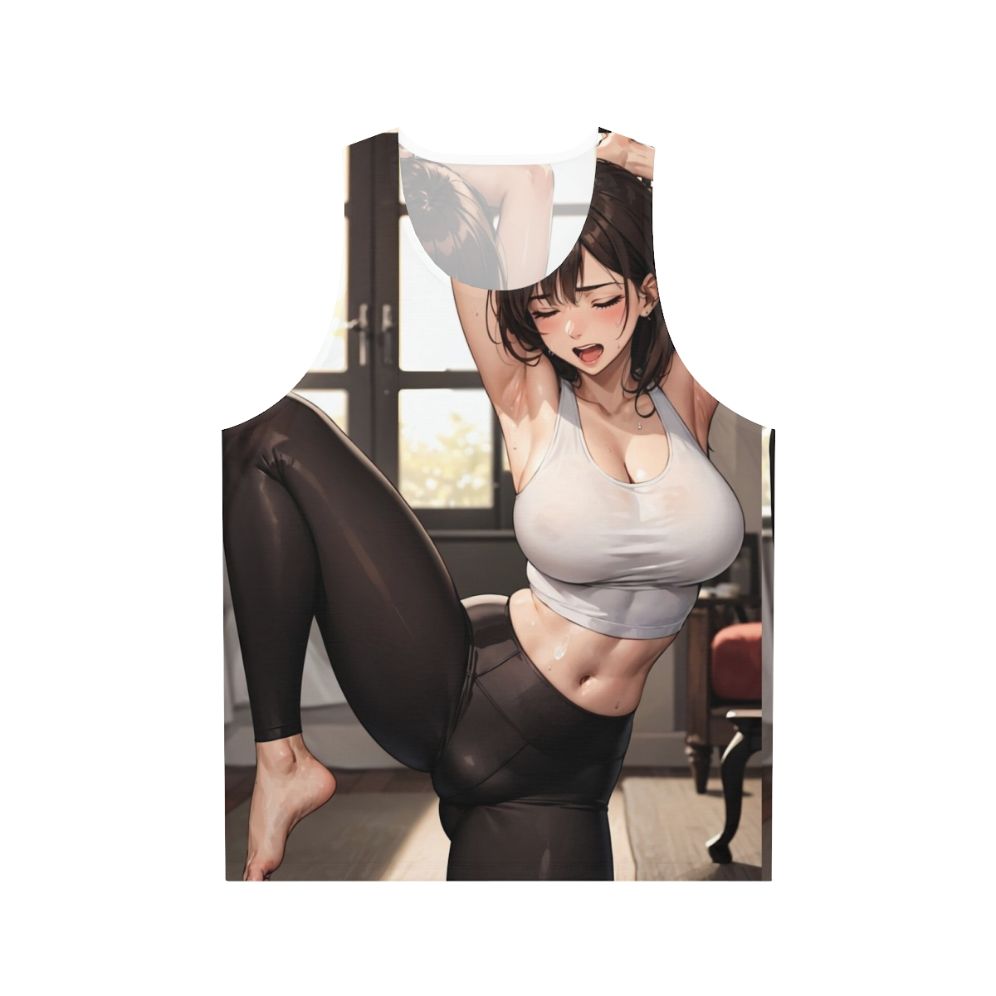 Unisex anime-inspired yoga tank top