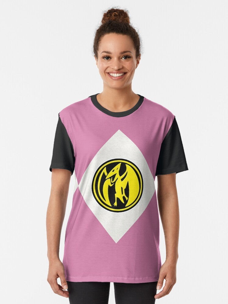 Power Rangers Mighty Morphin Pterodactyl Dinozord Graphic T-Shirt - Women