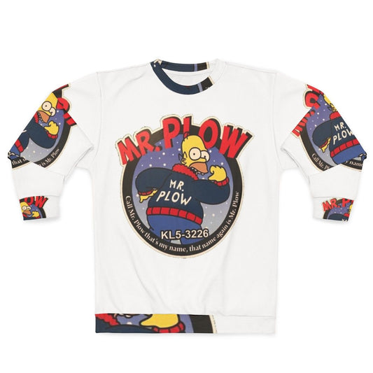 Vintage Mr Plow Sweatshirt with snow plow and retro design