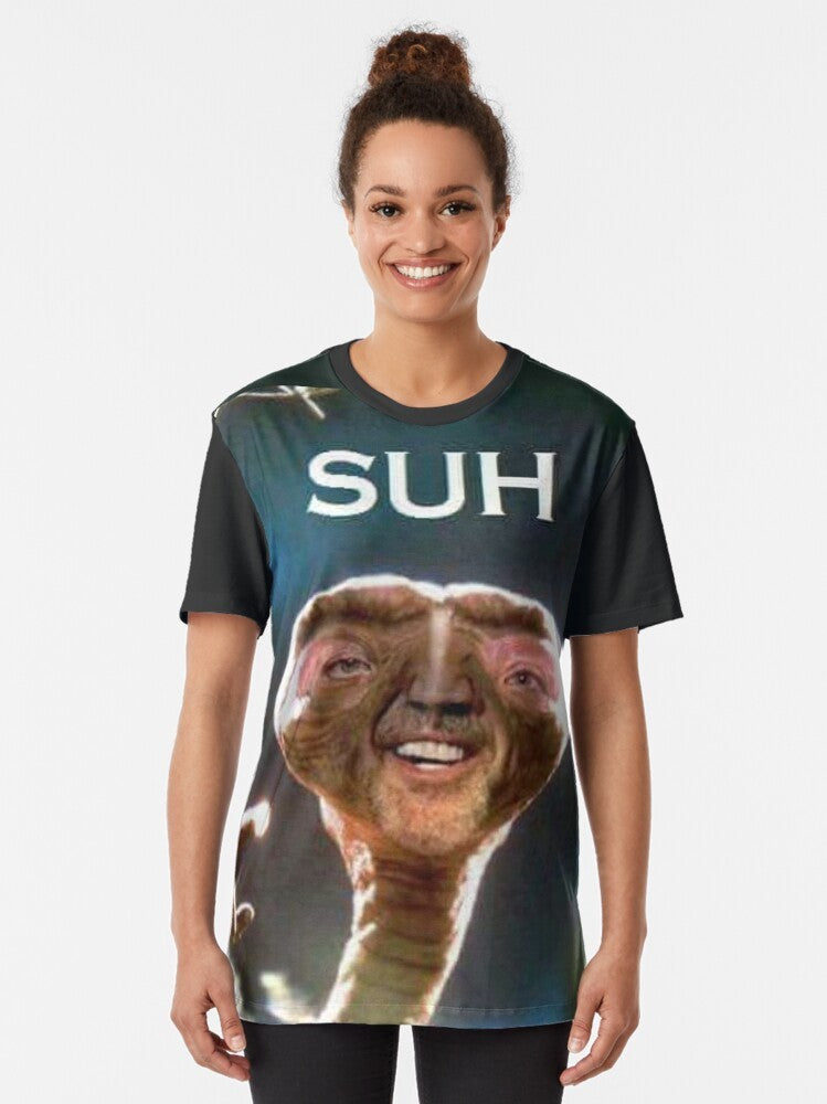 ET Suh Dude Meme Graphic T-Shirt - Women