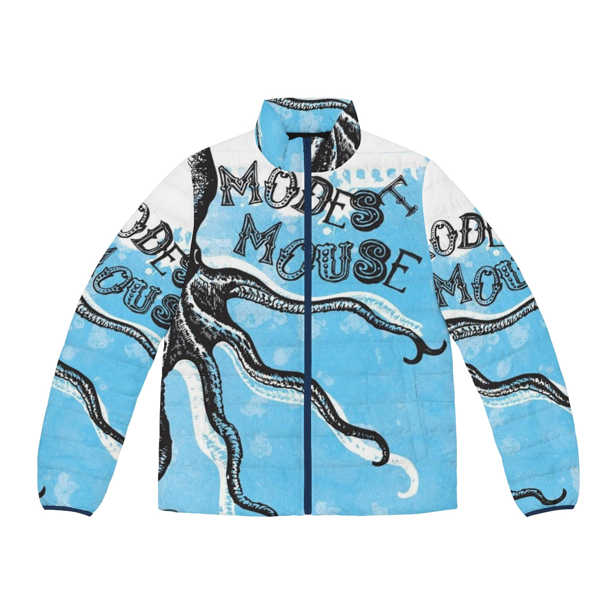 Modest Mouse Octopus Puffer Jacket - Indie Band Inspired Outerwear