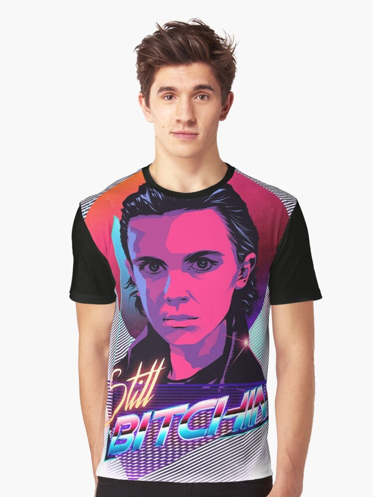 Stranger Things Eleven graphic t-shirt with retro 80s design - Men