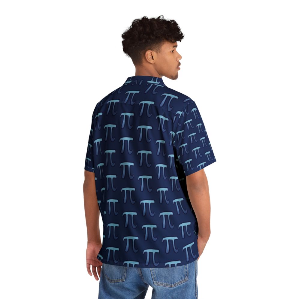 Pi Symbol Hawaiian Shirt, Mathematics-Inspired Hawaiian Shirt - People Back