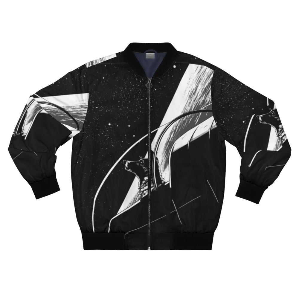 Laika Space Dog Bomber Jacket in retro Soviet-inspired design