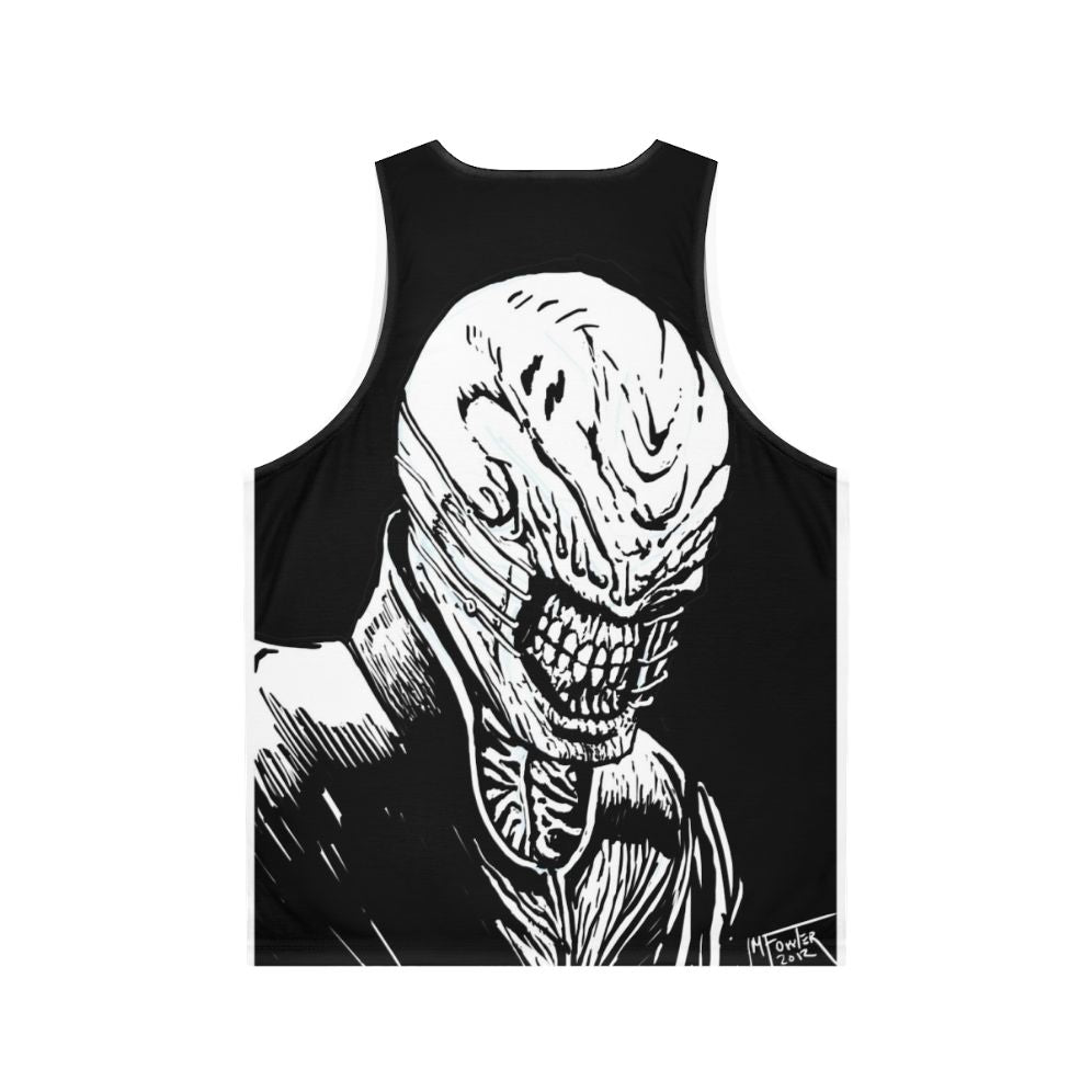 Hellraiser Chatterer Horror Unisex Tank Top - Back