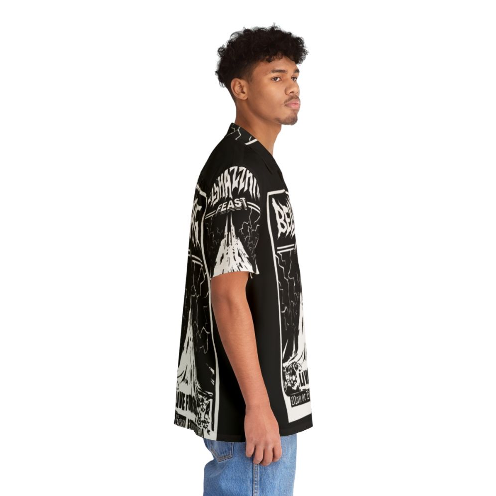 Heavy Metal Hawaiian Shirt with Belshazzar's Feast Artwork - People Pight